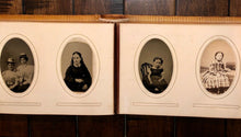 Load image into Gallery viewer, Antique album 1860s 1870s tintypes and CDV photos