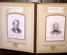 Load image into Gallery viewer, Antique Photo Album Fogg Hill Dutton - Tintype Cabinet Card Post Mortem Many IDs
