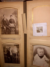 Load image into Gallery viewer, FOUR large oblong antique victorian photo albums some kansas many ids genealogy