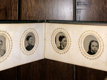 Load image into Gallery viewer, Miniature Photo Album 48 Gem Tintypes Men Women Children 1860s 1870s FULL, VG