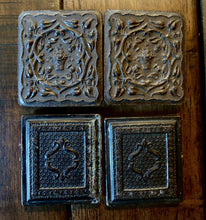 Load image into Gallery viewer, Lot Of 2 Miniature 1/16 Antique Photos ID’d Man & Daguerreotype Of Woman 1850s