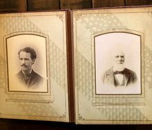 Load image into Gallery viewer, antique photo album cool gothic spider web design cabinet and cdv