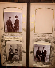 Load image into Gallery viewer, FOUR large oblong antique victorian photo albums some kansas many ids genealogy
