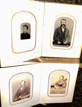 Load image into Gallery viewer, TWO civil war era albums & 74 antique photos tintypes cdvs (SA7) Maine Boston