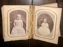 Load image into Gallery viewer, 1860s 1870s Photo Album CDVs & Tintypes Including Civil War Soldier