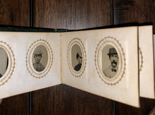 Load image into Gallery viewer, Miniature Photo Album 48 Gem Tintypes Men Women Children 1860s 1870s FULL, VG