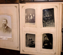 Load image into Gallery viewer, Victorian photo album cabinet cards tintypes CDV Pennsylvania