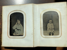 Load image into Gallery viewer, Antique Photo Album & Tintypes Working Men Cowboy Occupational Outlaw Types Women