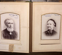 Load image into Gallery viewer, Antique Photo Album Fogg Hill Dutton - Tintype Cabinet Card Post Mortem Many IDs