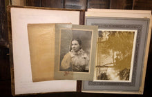 Load image into Gallery viewer, Album with Many Nice Cabinet Cards CDVs civil war tax stamps Philadelphia