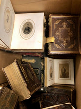 Load image into Gallery viewer, Gigantic Lot of Antique 1860s 1870s Photo Album Hundreds of CDV & Tintype Photos