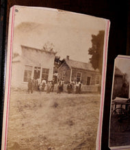Load image into Gallery viewer, Civil War CDV Photos Outdoor Street Scenes Buildings Black Men 1860s Indiana