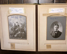 Load image into Gallery viewer, Antique Photo Album Fogg Hill Dutton - Tintype Cabinet Card Post Mortem Many IDs