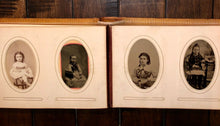Load image into Gallery viewer, Antique album 1860s 1870s tintypes and CDV photos