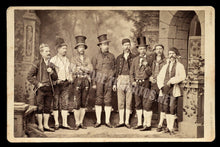 Load image into Gallery viewer, Interesting Group Shot of Men by Melander Chicago 1800s Cabinet Card Photo Rare