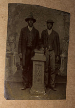 Load image into Gallery viewer, Antique 1800s Tintype Two African American / Black Men Friends Or Brothers Rare