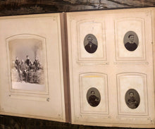 Load image into Gallery viewer, Big Leather Album 101 Antique Photos New York Pennsylvania 1860s 1870s 1880s IDs