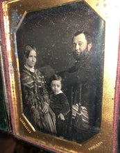 Load image into Gallery viewer, 1/4 Group Daguerreotype of a Family Philadelphia Photographer MP Simons