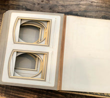 Load image into Gallery viewer, Large Antique BIRDS Design Leather Victorian Cabinet & CDV Photo Album 61A Empty