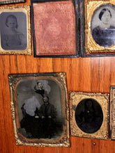 Load image into Gallery viewer, Big Lot of Antique 1800s Tintype Daguerreotype Ambrotype Photos