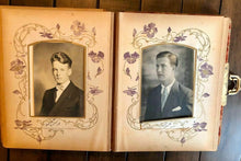 Load image into Gallery viewer, Victorian Album with Photos - Beautiful Rare Photographic Cover + Many ID'd Ppl