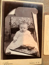 Load image into Gallery viewer, Post Mortem & Memorial Photo Set - Same Child or Siblings New Hampshire 1890s