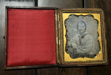 Load image into Gallery viewer, CALIFORNIA GOLD RUSH MINER 49ER 1/6 DAGUERREOTYPE RARE 1850s PHOTO 1800s Rare