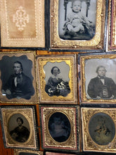 Load image into Gallery viewer, Big Lot of Antique 1800s Tintype Daguerreotype Ambrotype Photos