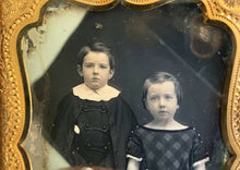 Load image into Gallery viewer, 1/4 Daguerreotype Little Boys - Bogardus Advertising Case