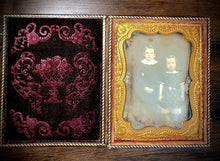 Load image into Gallery viewer, Bogardus Advertising Case with 1/4 Daguerreotype Photo Of Little Boys