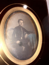 Load image into Gallery viewer, 1/4 Tinted Daguerreotype Passe Partout Wall Frame French Photographer 1850s