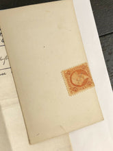 Load image into Gallery viewer, 1860s Post Mortem Photo with Genealogy Info, Civil War Tax Stamp