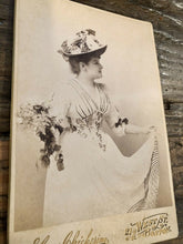 Load image into Gallery viewer, TWO GREAT ELMER CHICKERING PHOTOS OF VICTORIAN ACTRESS ANNIE PIXLEY SAME SITTING