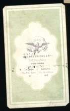 Load image into Gallery viewer, 3 CDVS inc RARE TRICK PHOTO MAN W PATENT MODEL MOWING MACHINE FREDRICKS NEW YORK