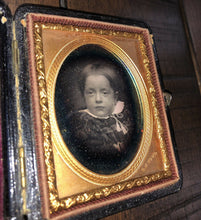 Load image into Gallery viewer, 1850s Daguerreotype ID'd Boy by Portland Maine Photographer Howe, Dated Jan 1857