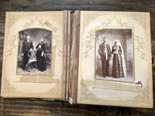 Load image into Gallery viewer, Celluloid Victorian Photo Album + Old Photos including Tintypes