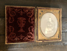 Load image into Gallery viewer, Daguerreotype Photo Little Boy by ID’d BOSTON Photographer Allen Antiques 1800s