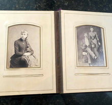 Load image into Gallery viewer, 48A Big & Heavy Our Friends Antique Velvet Photo Album Long Hair Letter Sideshow