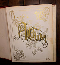 Load image into Gallery viewer, Antique Ohio album funeral mourning cabinet photos and CDVs
