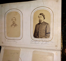 Load image into Gallery viewer, Antique 1860s album with a few names soldier and child actress