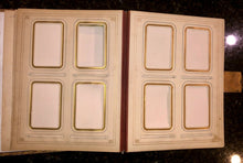 Load image into Gallery viewer, Substantial Antique Photo Album, Pebbled Leather - Empty - Can hold 132 CDVs & Cabinet Cards