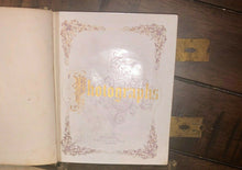 Load image into Gallery viewer, nice quality EMPTY leather photo album antique 1860s for CDV or tintypes