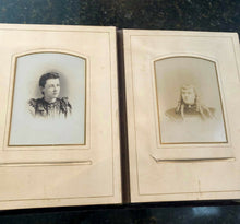 Load image into Gallery viewer, 48A Big & Heavy Our Friends Antique Velvet Photo Album Long Hair Letter Sideshow