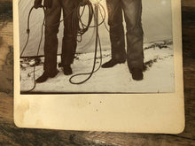 Load image into Gallery viewer, Antique 1800s Photo Two Western Men Cowboys Holding Lasso & Bullwhip! Prob Texas
