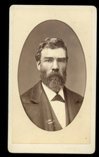 Load image into Gallery viewer, ID'd Stagecoach Driver Latrobe California Pioneer 1800s CDV Photo Sacramento