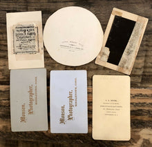 Load image into Gallery viewer, Antique Photo Lot Tintypes CDVs 1860s 1870s