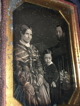Load image into Gallery viewer, 1/4 Group Daguerreotype of a Family Philadelphia Photographer MP Simons