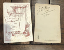 Load image into Gallery viewer, (2) Antique Photos of Men Including La Grange Texas Buffalo Bill Cody?