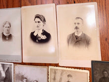 Load image into Gallery viewer, antique photo lot ID'd people kansas missouri iowa 1800s 1900s tintype cdv