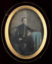 Load image into Gallery viewer, 1/4 Tinted Daguerreotype Passe Partout Wall Frame French Photographer 1850s